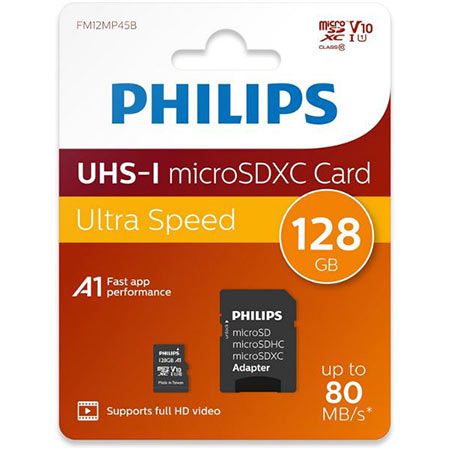 💾 Philips Ultra Speed microSDXC Card+ Adapter, 128GB für 6,50€ (statt 12€)