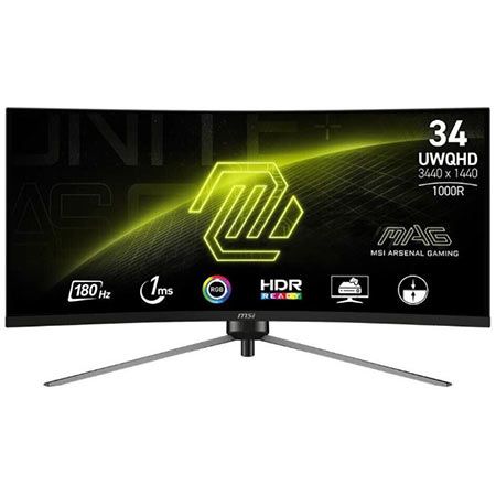 🖥️ MSI MAG 345CQRDE 34″ UWQHD Gaming-Monitor, 180Hz für 306,99€ (statt 332€)