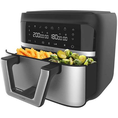 🍟 Cecotec CecoFry Advance Double Heißluftfritteuse, 9L für 84,90€ (statt 99€)