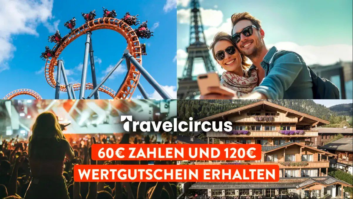 🎁 Geschenkidee: Travelcircus 120€ Wertgutschein für 60€