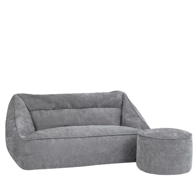 🛋️ icon Sitzsack Chenille-Sofa und Fußhocker für 233,99€ (statt 300€