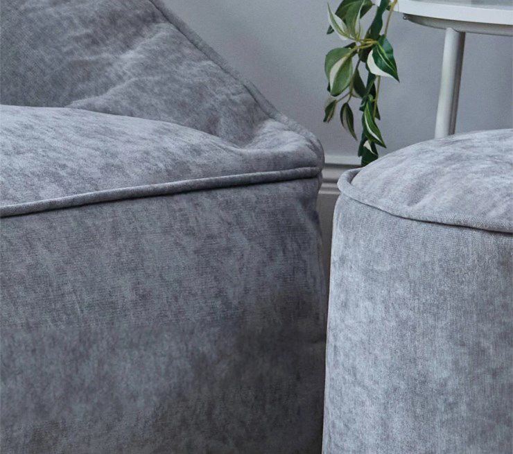 🛋️ icon Sitzsack Chenille Sofa und Fußhocker für 233,99€ (statt 300€)