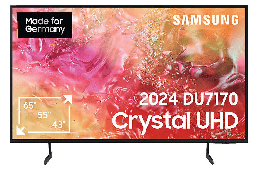 📺 Samsung 43 Crystal UHD Smart TV für 1€ + o2 Allnet Flat mit 5GB 5G ab 28,99€ mtl.