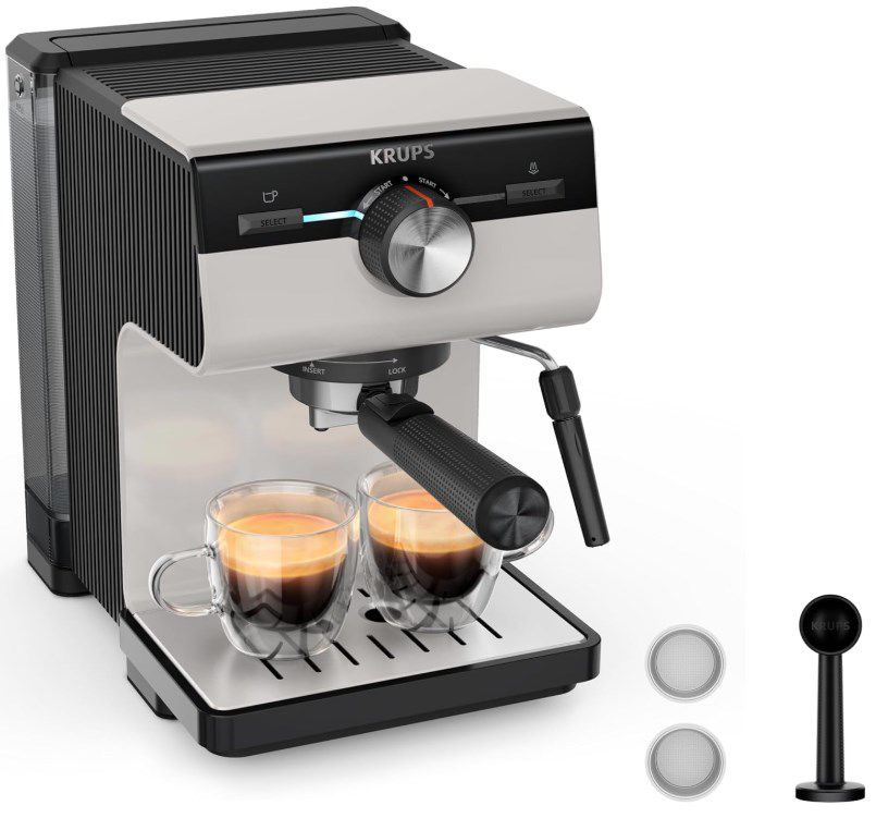 Krups Authentic Espresso Siebträgermaschine für 100€ (statt 130€)