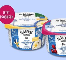 Couponplatz: Gläserne Molkerei Bio-Joghurt gratis