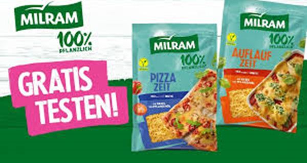 Couponplatz: MILRAM veganer Raspel Auflauf Zeit oder Pizza Zeit gratis ausprobieren