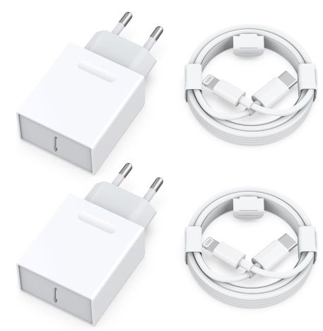 2x 25W USB C Netzteil inkl. 2m Lightning Kabel für 7,64€ (statt 13€)