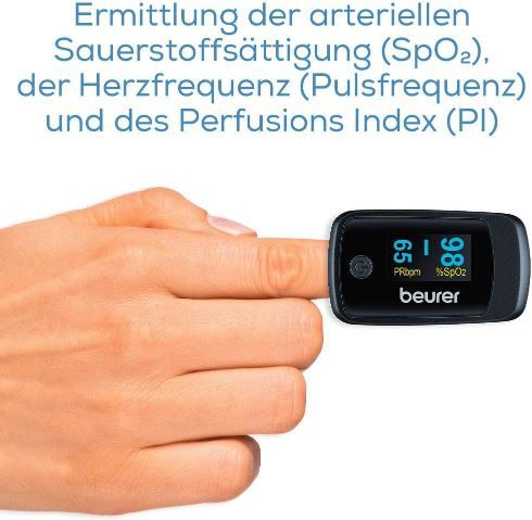 Beurer PO 45 Pulsoximeter mit Farbdisplay für 27,99€ (statt 33€)