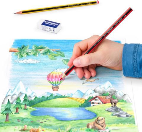 12er Set Staedtler Noris Colour Buntstifte mit Radierer für 2,99€ (statt 6€)