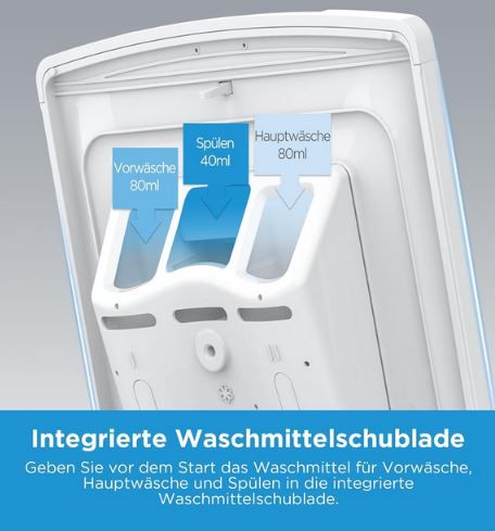 Midea MF10ET60B Toplader Waschmaschine, 6Kg für 339,15€ (statt 400€)