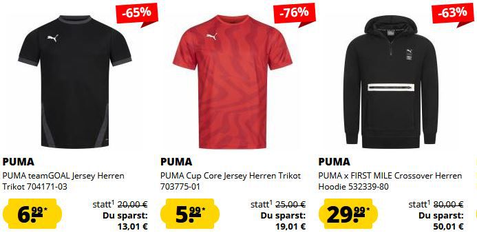 🔥 SportSpar Puma XXXXXL Sale ab 3,99€ + 5€ Gutschein ab 60€