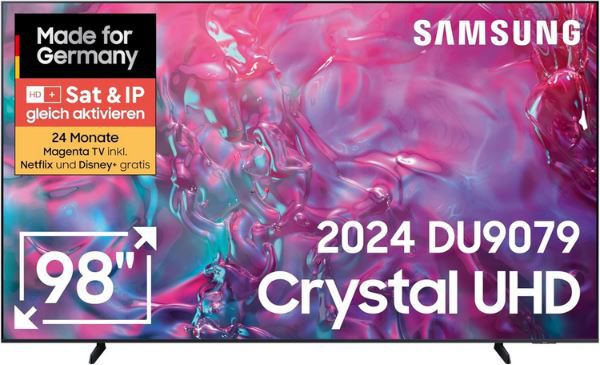 📺 Samsung GU98DU9079UXZG 98 Zoll (!) Crystal UHD 4K TV für 1.999€ (statt 2.349€)