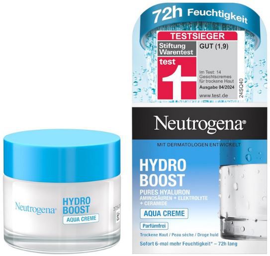 🧴 Neutrogena Hydro Boost Aqua Creme, 50ml ab 8,03€ (statt 10€)