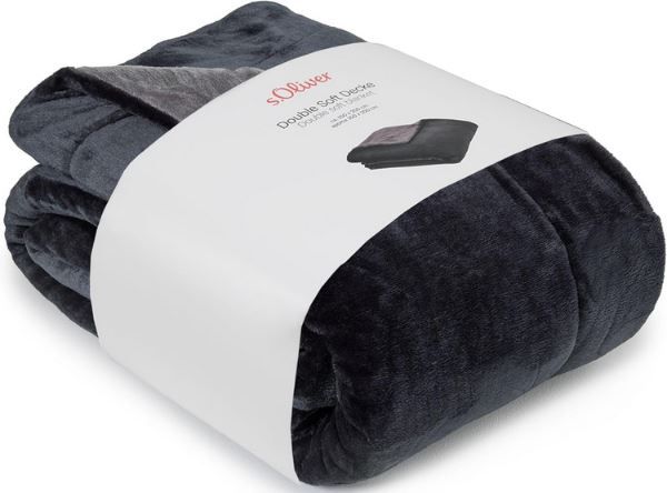 s.Oliver Doublesoft Kuscheldecke, 150x200cm für 24,99€ (statt 60€)