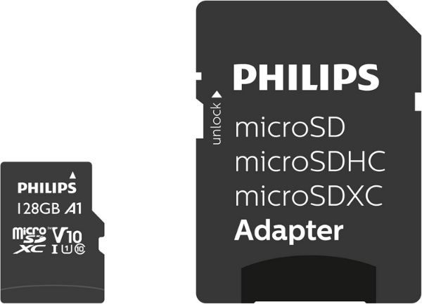 💾 Philips Ultra Speed microSDXC Card+ Adapter, 128GB für 6,50€ (statt 12€)