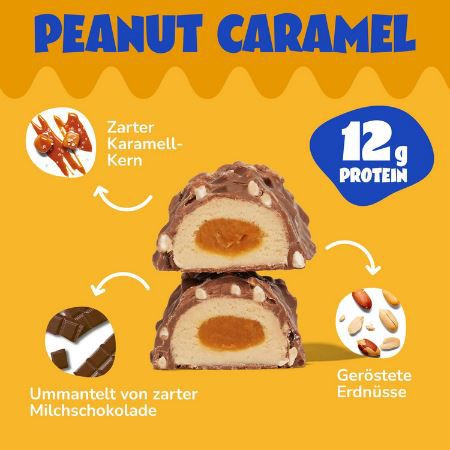 🍫 14er Pack ahead Protein Riegel Peanut Caramel für 25,52€ (statt 32€)