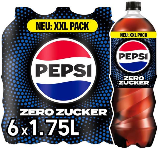 🥤 6er Pack Pepsi Zero Zucker, 1,75L Flaschen (!) für 7,19€ (statt 11€)