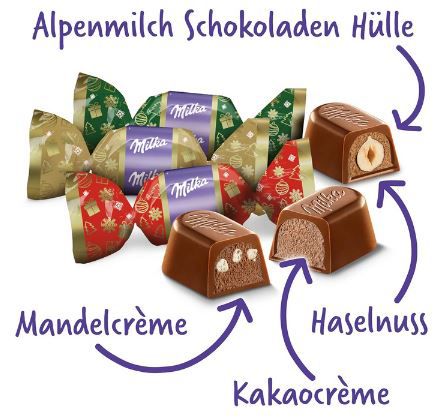 Milka Weihnachts Pralinen Mix, 180g für 2,83€ (statt 5€)