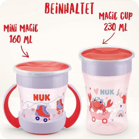 🥤 NUK Magic Cup & Mini Magic Cup Trinklernbecher Duo Set für 14,69€ (statt 21€)