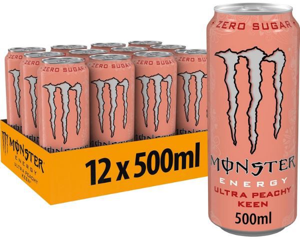 🥤 12er Pack Monster Energy Ultra Peachy Keen ab 11,69€ (statt 18€)   Nur 0,97€ pro Dose