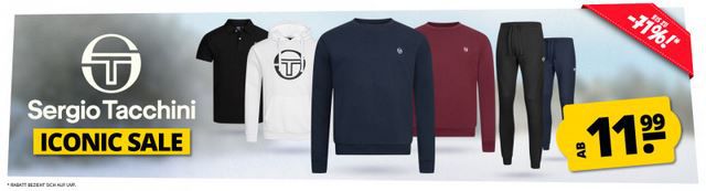 👕 SportSpar: Sergio Tacchini Sale ab 11,99€ + 5€ Gutschein ab 60€