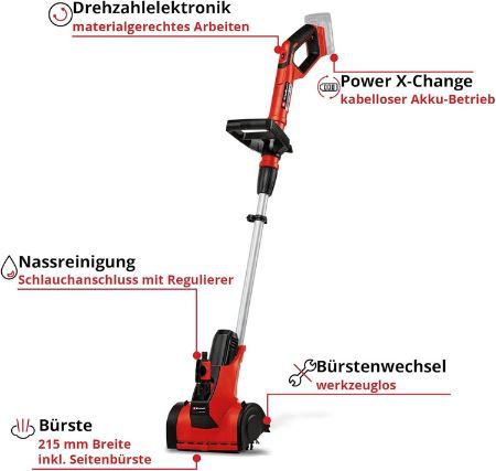 🧹 Einhell Picobella 18/215 Akku Oberflächenbürste für 94,99€ (statt 110€)