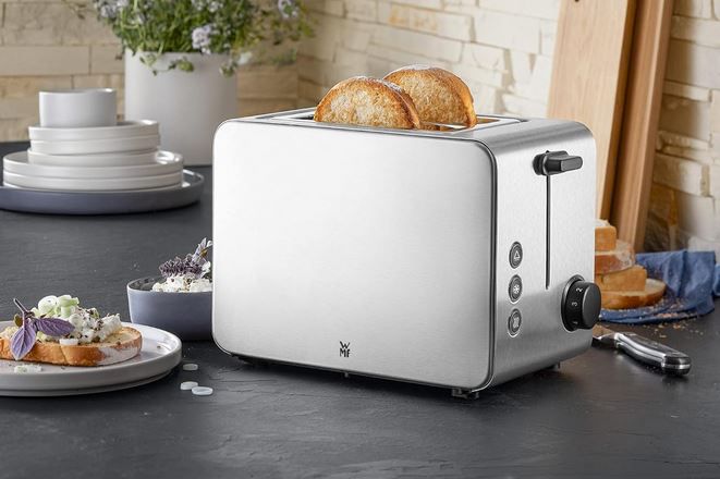 🍞 WMF Stelio 2 Scheiben Toaster mit Brötchenaufsatz für 37,81€ (statt 48€)