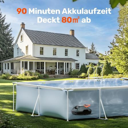 Gosvor LiteVac 800 DE Poolroboter bis 80m² für 108,72€ (statt 169€)