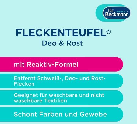 Dr. Beckmann Fleckenteufel Rost & Deo, 50ml für 1,57€ (statt 2,25€)