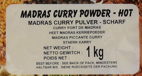 🍛 1Kg Ngr Madras Currypulver Rot, scharf ab 6,65€ (statt 11€)