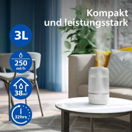 💨 Philips HU1509/00 Smart Humidifier für bis zu 38 m² für 59€ (statt 70€)