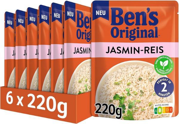 🍚 6er Pack Bens Original Express Jasminreis ab 8,72€ (statt 15€)