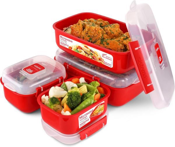 4er Set Sistema Microwave Heat & Eat Frischhaltedosen für 18,99€ (statt 28€)