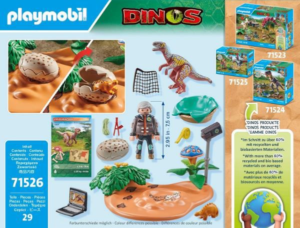 Playmobil 71526 Dinos: Stegosaurus Nest mit Eierdieb für 8,20€ (statt 11€)