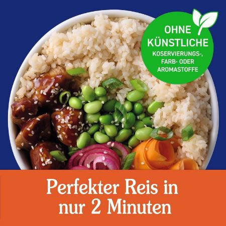 🍚 6er Pack Bens Original Express Sticky Bowl Reis, je 220g ab 8,36€ (statt 14€)