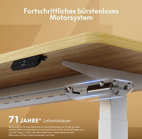 Flexispot E9 Elektrisch verstellbares Tischgestell mit bürstenlosem Motor für 399,99€ (statt 500€)