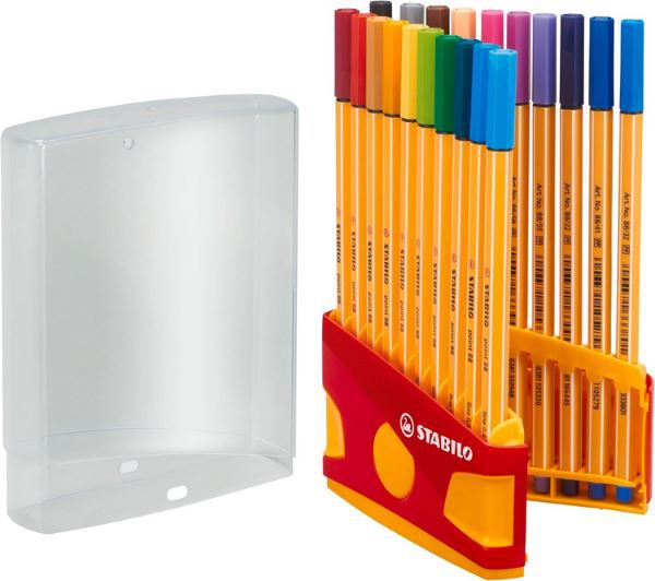 20er Pack STABILO Fineliner point 88 ColorParade für 9,59€ (statt 15€)