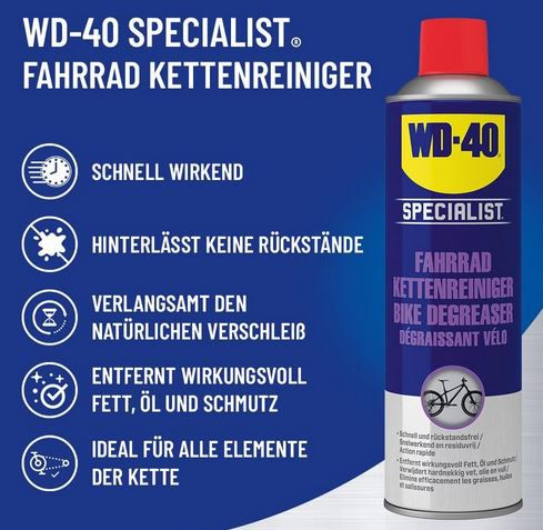 WD 40 Specialist Fahrrad Kettenreiniger, 500ml für 8,30€ (statt 11€)