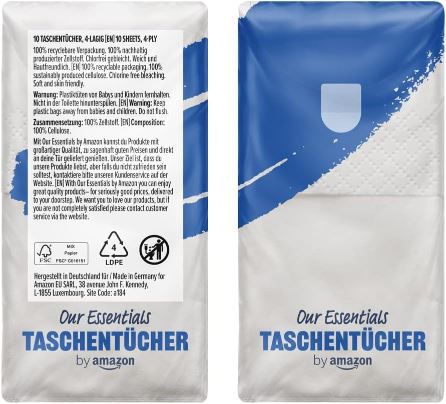 🤧 300er Pack by Amazon Taschentücher 4 lagig ab 2,67€