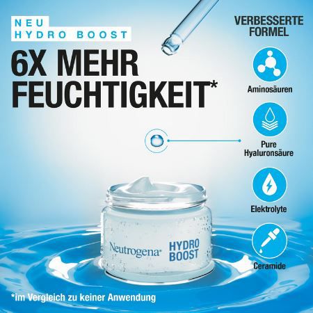 🧴 Neutrogena Hydro Boost Aqua Creme, 50ml ab 8€ (statt 10€)