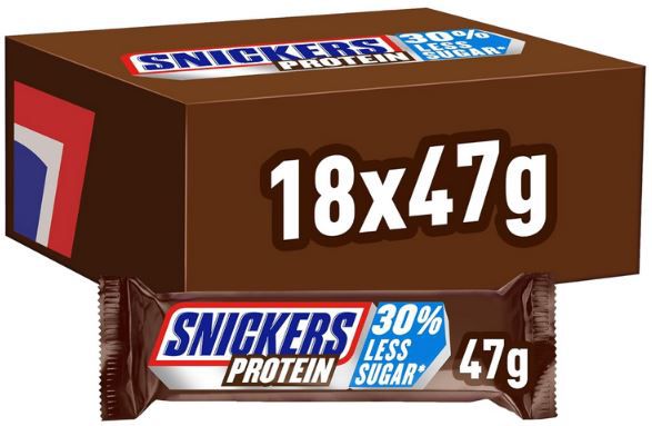 🍫 18er Pack Snickers Protein Riegel, je 47g ab 23,36€ (statt 45€)