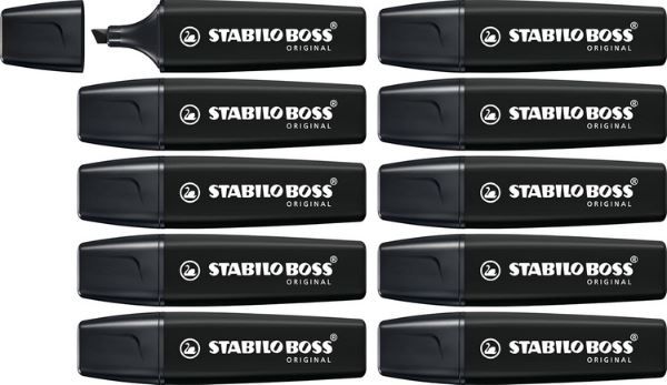 🖋️ 30er Pack Stabilo Boss Original Marker, schwarz für 11€ (statt 30€)