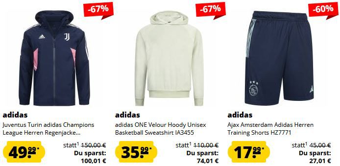 🔥 SportSpar adidas Neuheiten  97% Sale ab 4,99€ + 5€ Extra Rabatt ab 60€