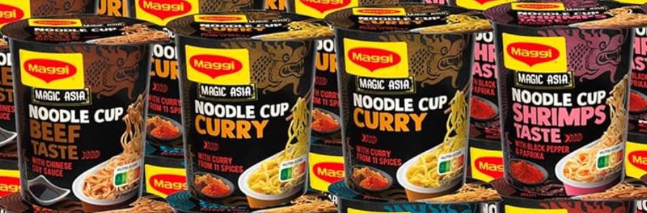 🥢 48x Maggi Magic Asia Noodle Cups mit 6 Sorten ab 47,49€ (statt 64€)   Nur 0,99€ pro Cup