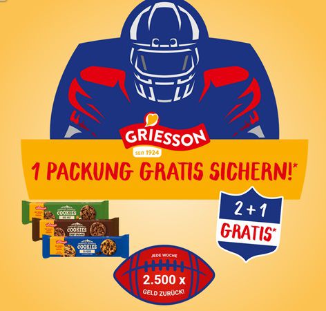 🍪 Griesson   2 Packungen kaufen & 1 gratis erhalten