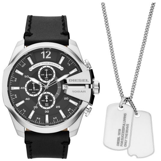 Diesel Mega Chief DZ4559 Chronograph mit Lederarmband für 171,25€ (statt 207€)