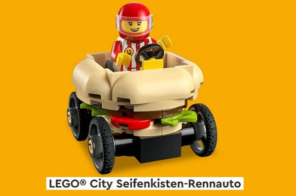 Gratis: LEGO City Seifenkisten Rennauto bei Bauaktion in LEGO® Stores am 15. & 16.1.