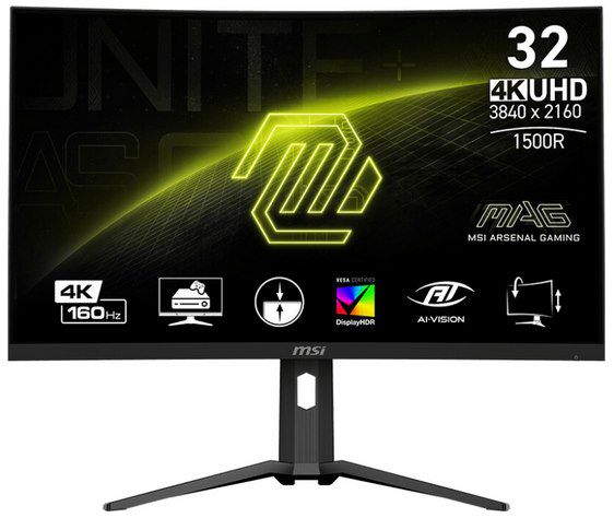 MSI MAG 321CUPDE   32 Zoll UHD Gaming Monitor mit 160Hz für 406,99€ (statt 450€)