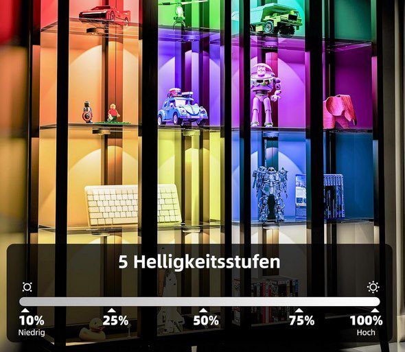 6x LED RGB Schrankbeleuchtung mit Fernbedienung für 19,99€ (statt 40€)