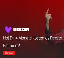 🎶 Vodafone: 4 Monate DEEZER Premium KOSTENLOS